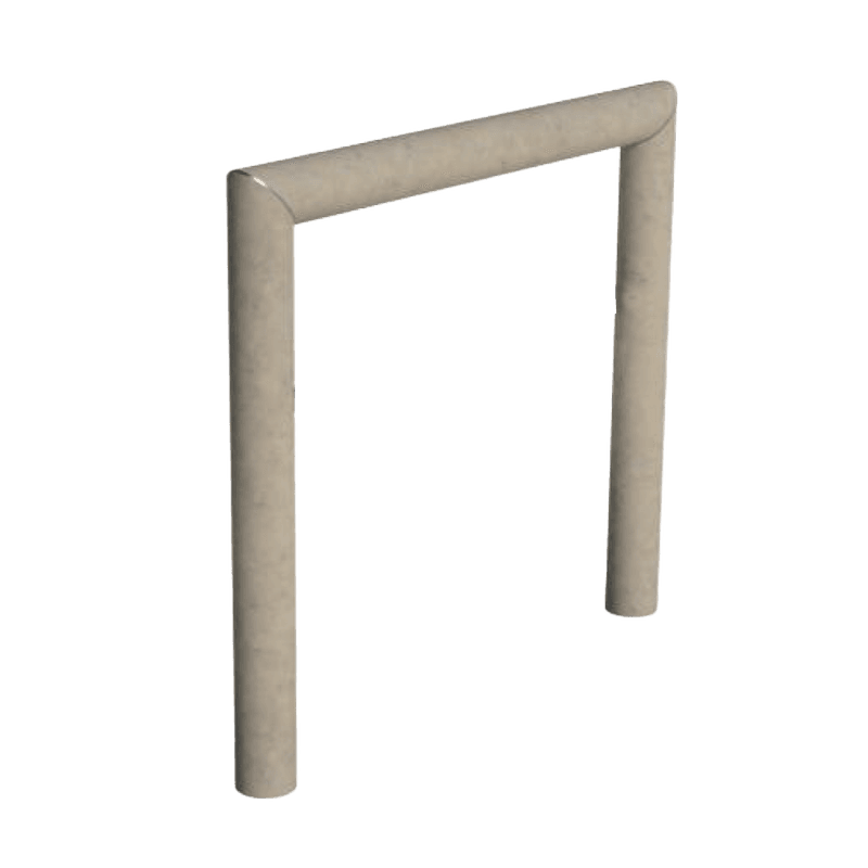 Arceau de stationnement vélo en matériau recyclé Ø 80 mm – Sand Beige