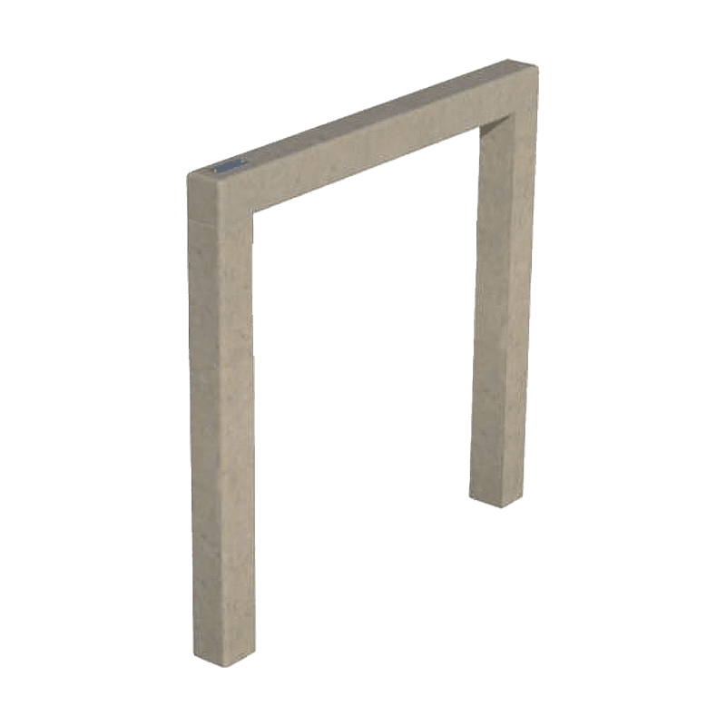 Arceau de stationnement vélo en matériau recyclé 80 × 80 mm – Sand Beige