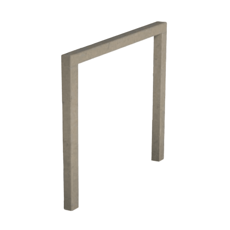 Arceau de stationnement vélo en matériau recyclé 60 × 60 mm – Sand Beige