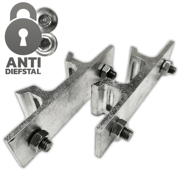 Bordbeugel SB250 variabel (set 2 stuks) - Anti-diefstal - exclusief RVS klembanden