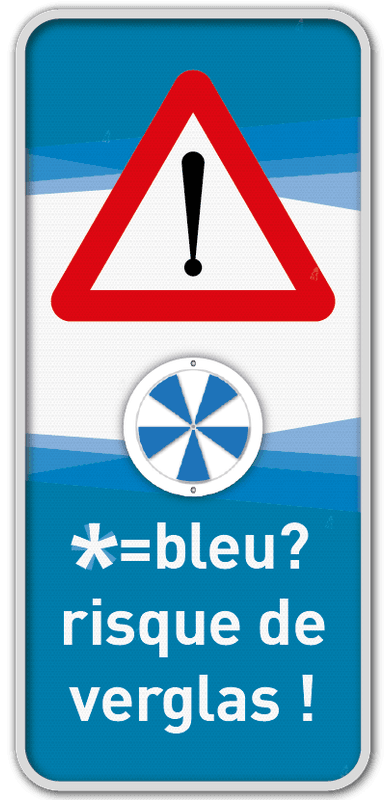 Panneau ALERTE VERGLAS