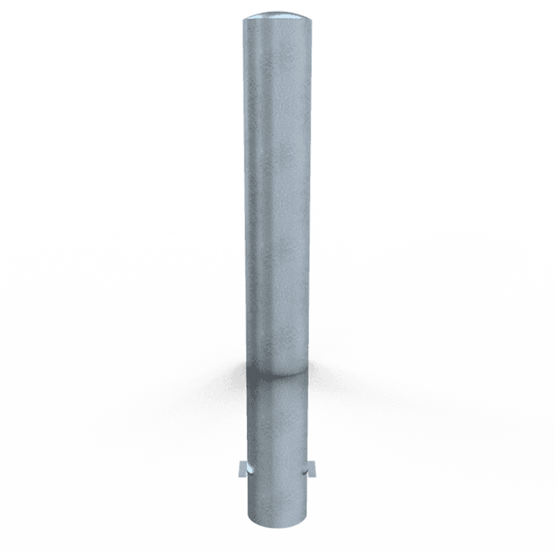 Rampaal Ø152mm staal verzinkt - 1200/1500/2000mm - met grondanker