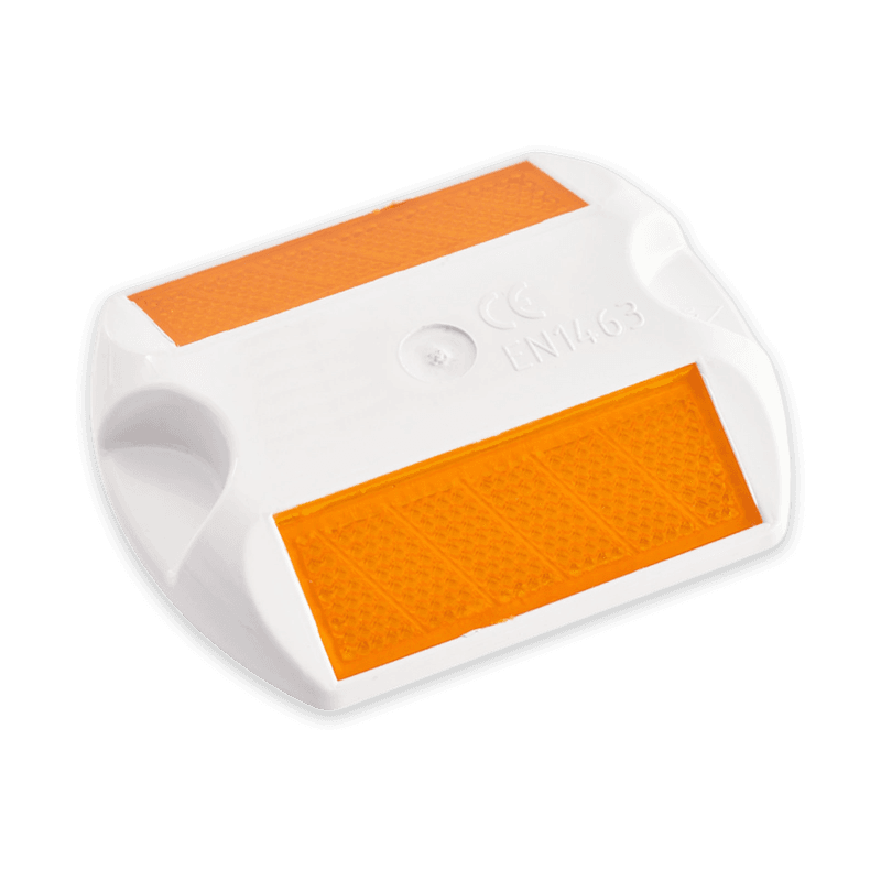 Kunststof wegdekreflector – oranje reflectoren