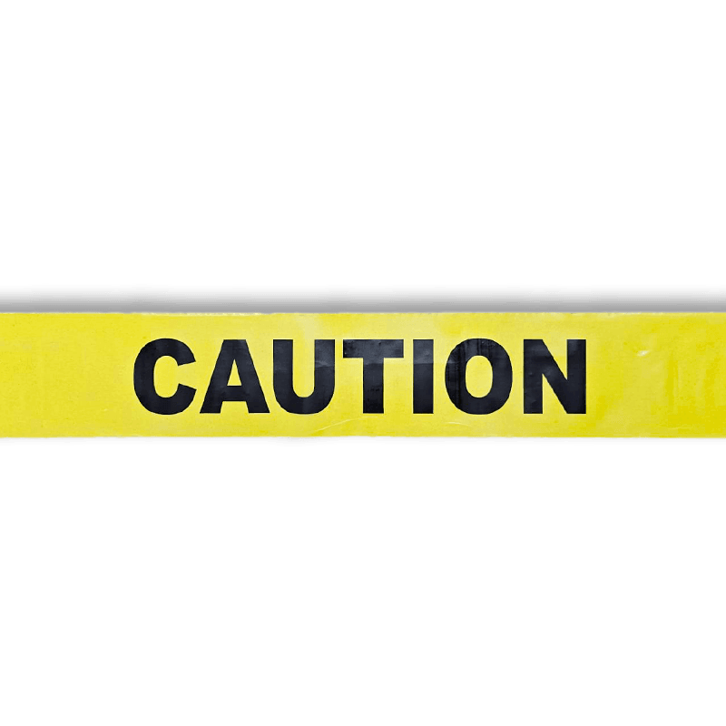 Geel-zwart afzetlint – Caution – 250 meter