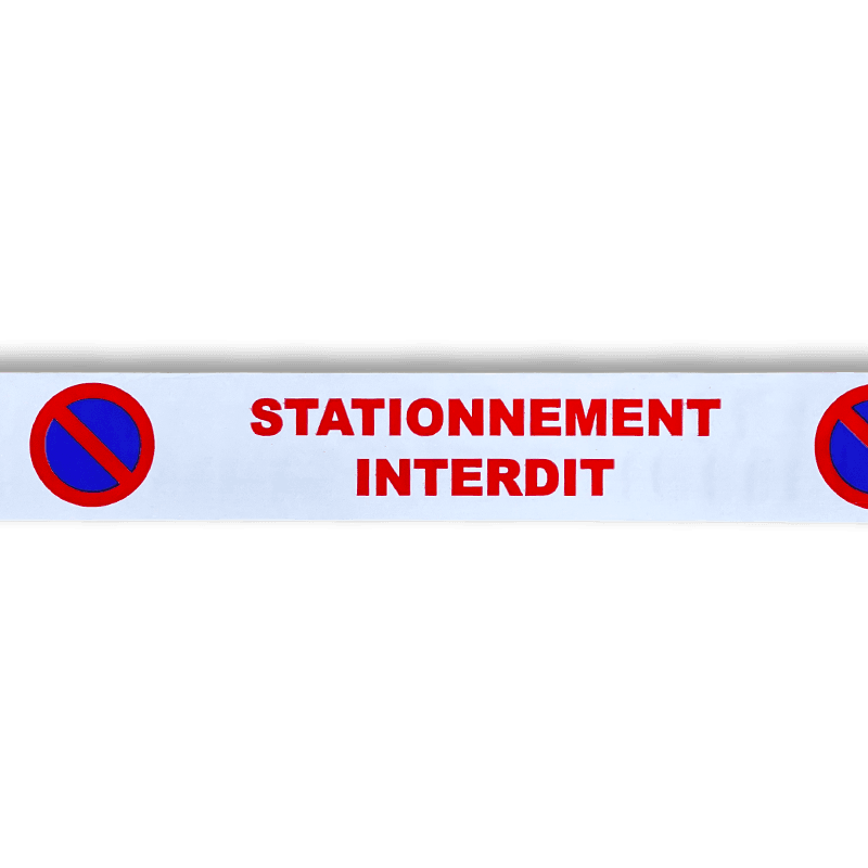 Ruban de balisage Stationnement interdit 75mm x 250m