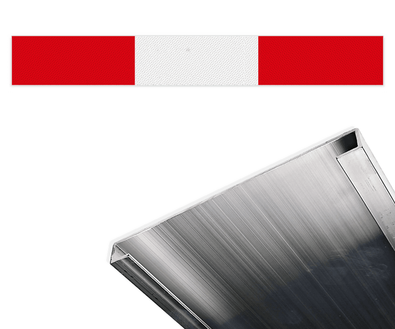 Schrikhekplank BB16 C-profiel blokmotief - reflecterend