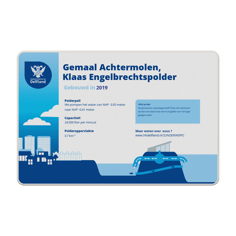 Informatiebord Gemaal - Hoogheemraadschap van Delfland - 2026