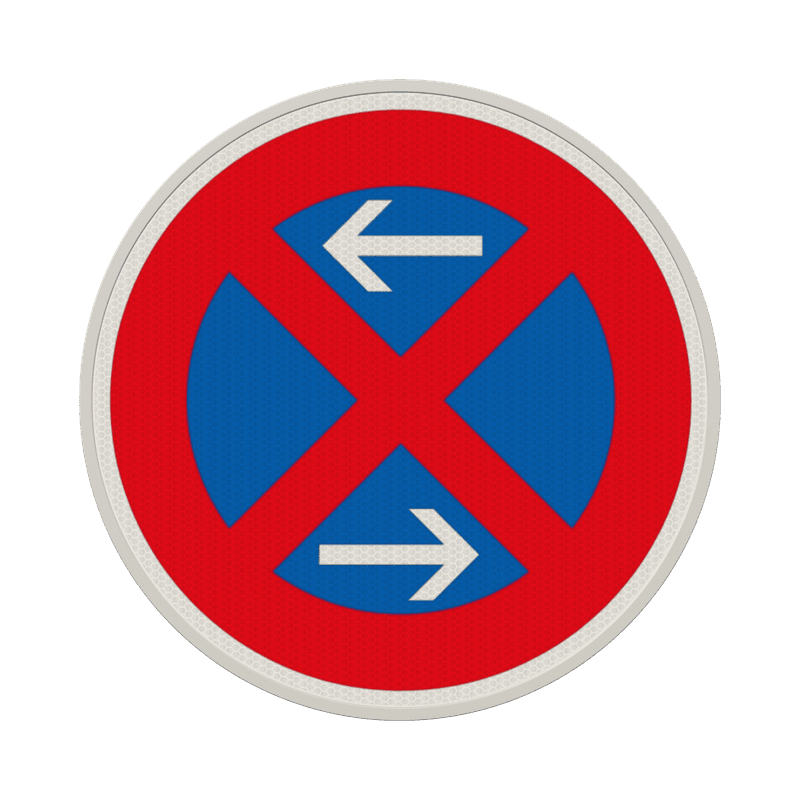 Verkehrszeichen 283-30 - Absolutes Halteverbot Mitte, rechts