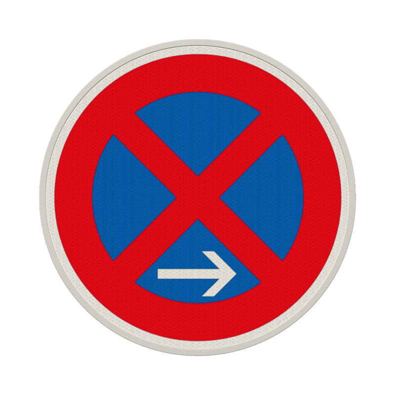 Verkehrszeichen 283-20 - Absolutes Halteverbot Ende, rechts