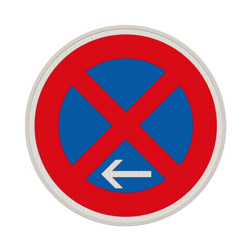 Verkehrszeichen 283-11 - Absolutes Halteverbot Ende, links
