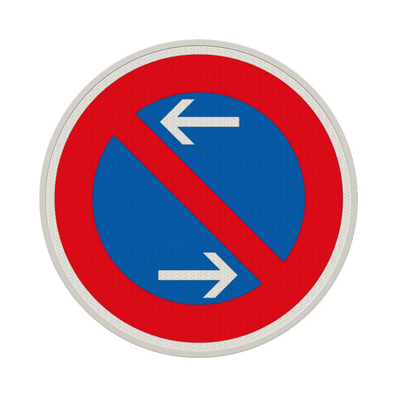 Verkehrszeichen 286-30 - Eingeschränktes Halteverbot Mitte, rechts