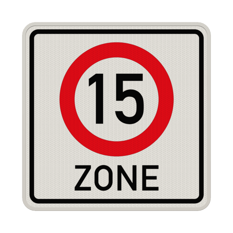 Verkehrszeichen 274.1-15 - Beginn Tempo 15-Zone