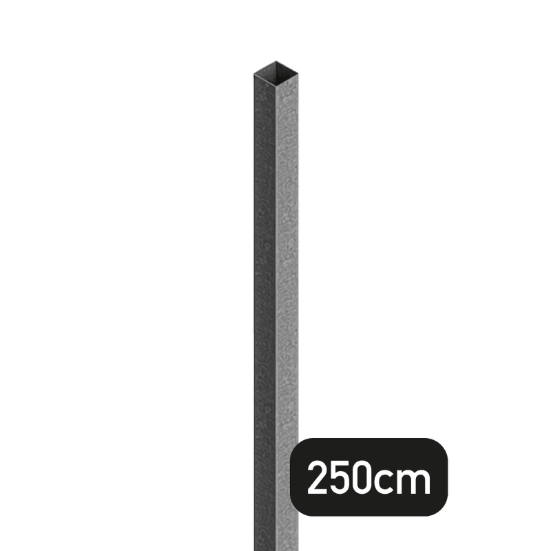 Schaftrohr aus Stahl 40x40mm – Länge 2500mm