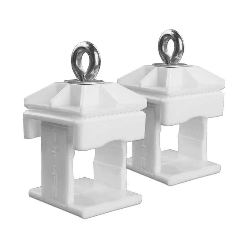 Klemmschelle 40mm aus Kunststoff weiß