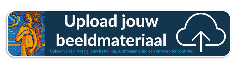 Informatiebord 1200x250mm reflecterend met je eigen opdruk