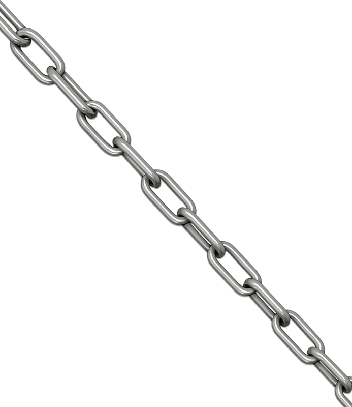 Sperrkette Edelstahl 304 6×42mm - Länge 10 meter