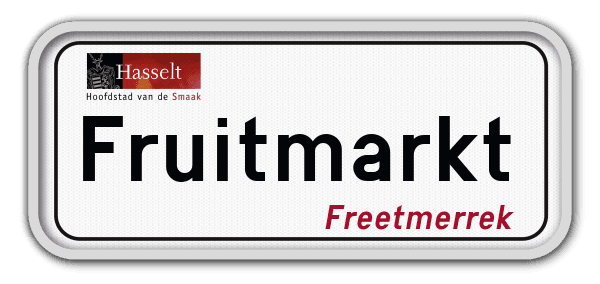 Personaliseerbaar T2000 straatnaambord Hasselt oud model