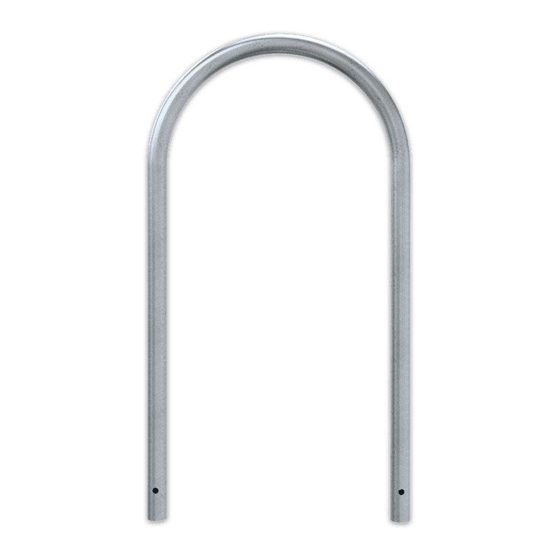 Fahrradbügel aus Stahl (Rundrohr Ø48) 650x1200mm ohne Querholm - zum Einbetonieren