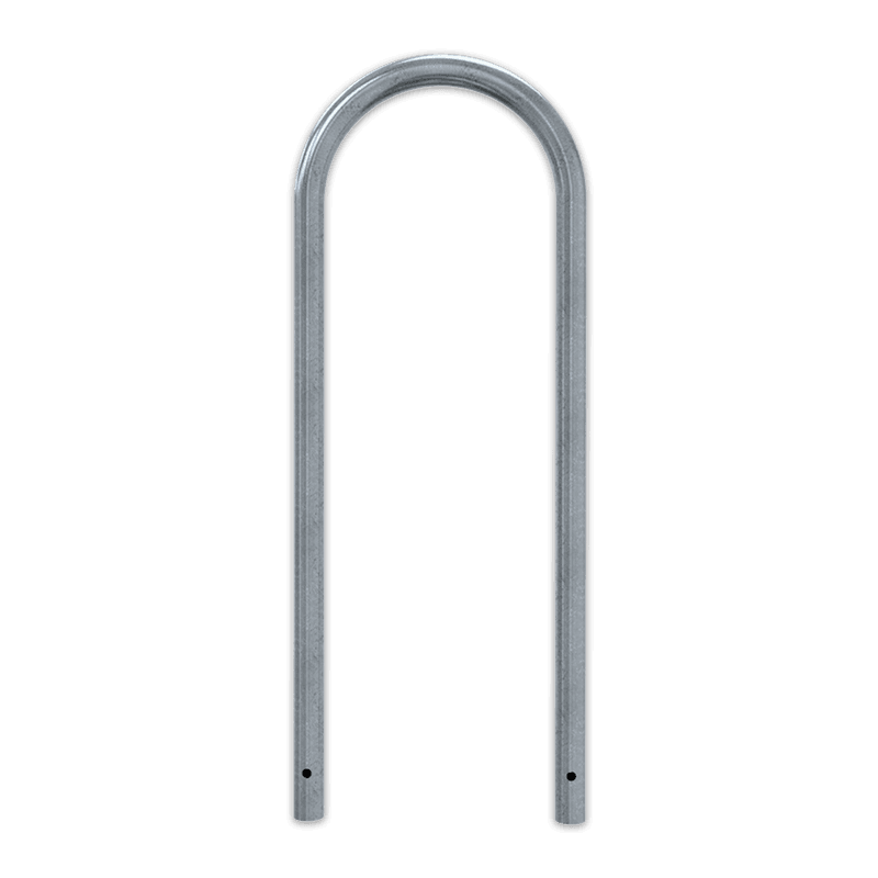 Fahrradbügel aus Stahl (Rundrohr Ø48) 460x1200mm ohne Querholm - zum Einbetonieren