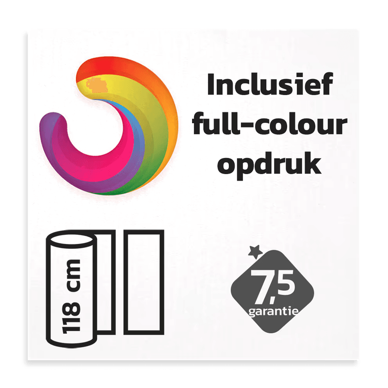 Vinyl sticker Full-Colour (High Tack) niet reflecterend