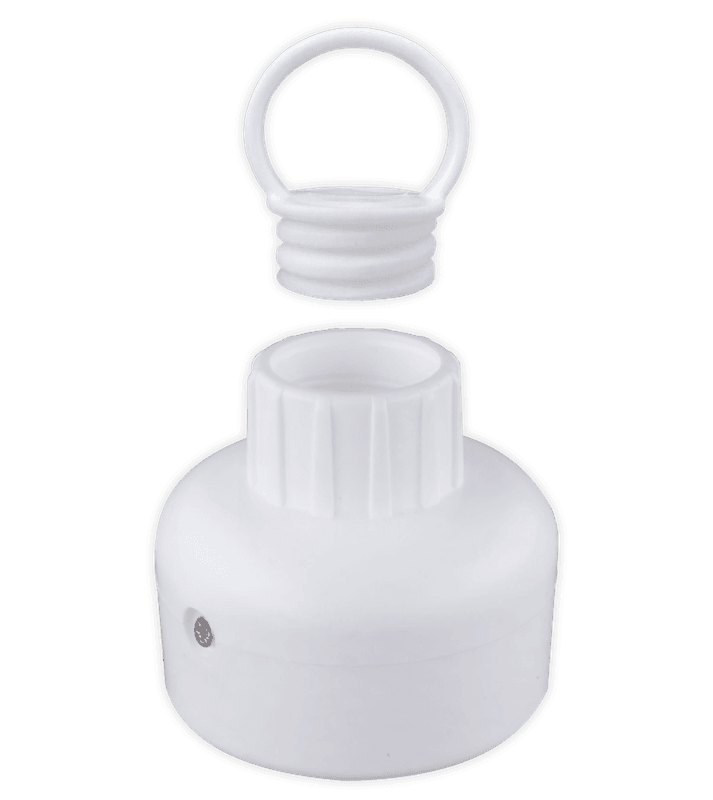 Adaptateur avec œillet pour chaîne pour potelets de signalisation flexibles Ø 80 mm - blanc ou noir