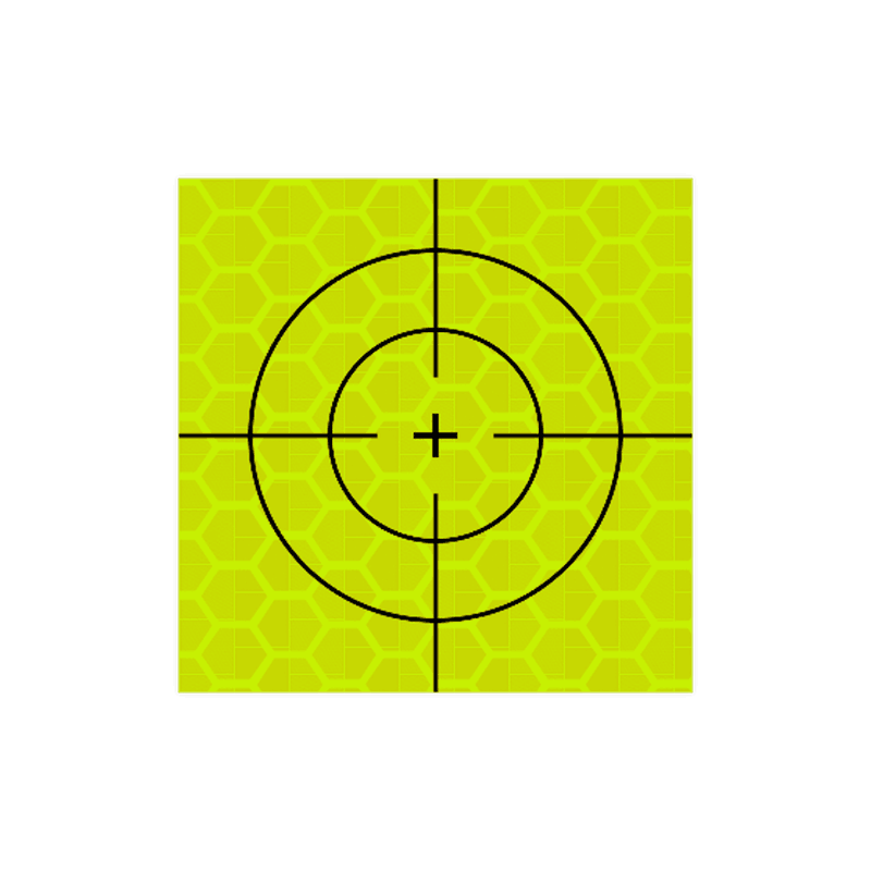 Meetsticker geel/groen klasse 3 T-7500-B fluorescerend
