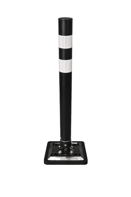 Poteau flexible KICKBACK Ø 60 mm noir - avec socle
