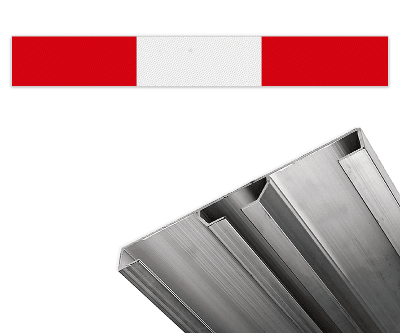 Stopstreep verzwaard-profiel blokmotief 500mm