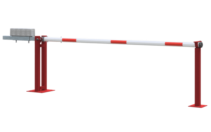 Barrière levante (SH1) - RAL3020 - Verrouillable - Avec contrepoids
