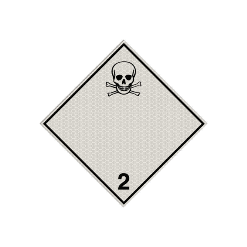 Pictogram ADR 2.3 Giftige gassen - reflecterend