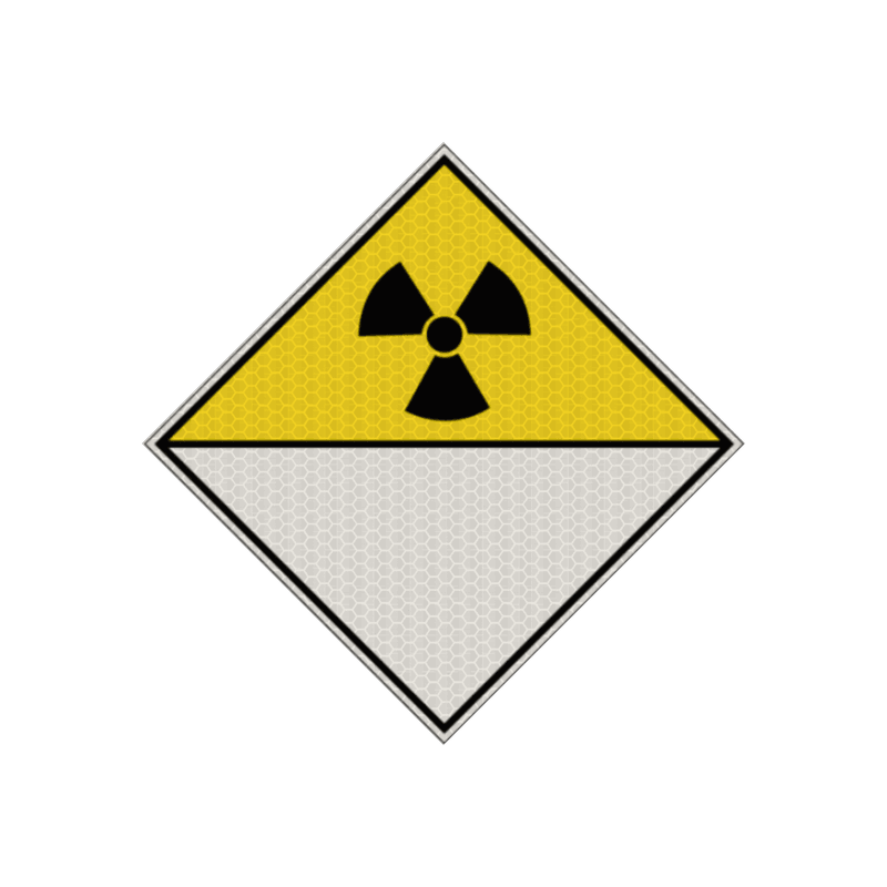 Pictogram ADR 7D - Radioactief materiaal - reflecterend