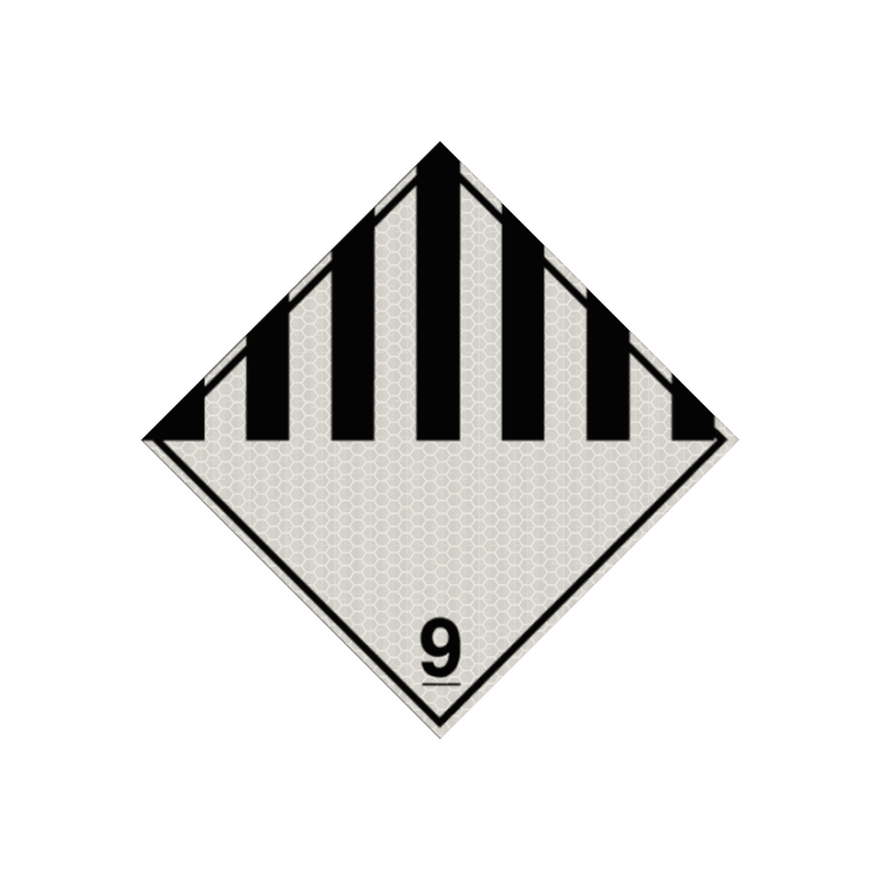 Pictogram ADR 9 - Diverse gevaarlijke stoffen- reflecterend