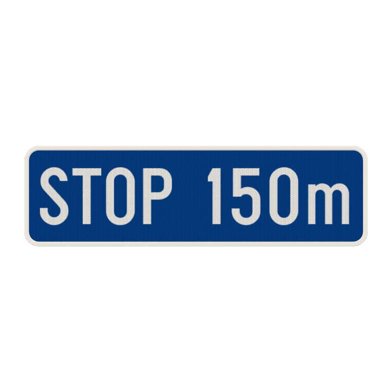 Panneau G2000 - G type Ib - Indication d'une distance