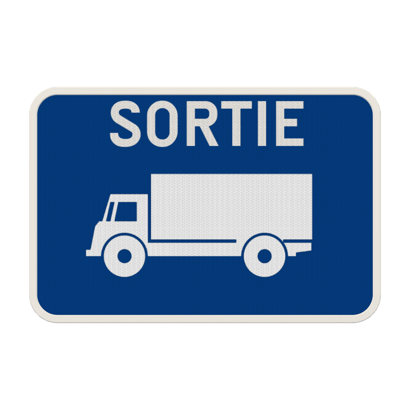 Panneau G2000 - G type III - Sortie de camion