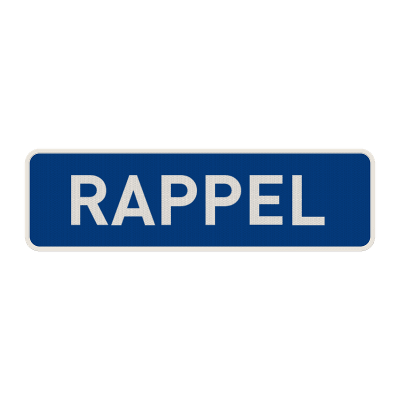 Panneau G2000 - G type VI - Rappel
