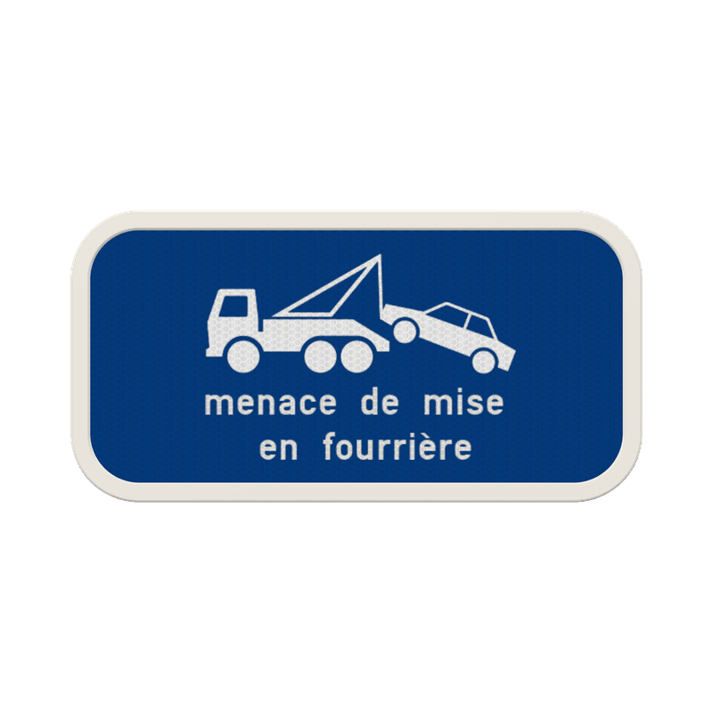 Panneau G2000 - Menace de mise en fourrière