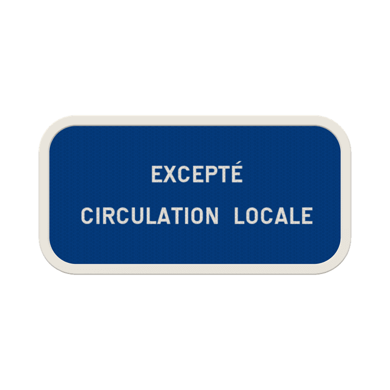 Panneau G2000 - G type IV - Restriction ou interdiction