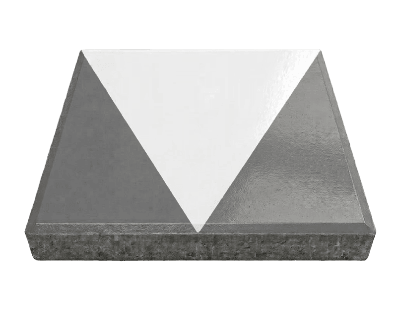 Stoeptegel haaientand (TS-ST_HT) - 30x30cm met facetrand
