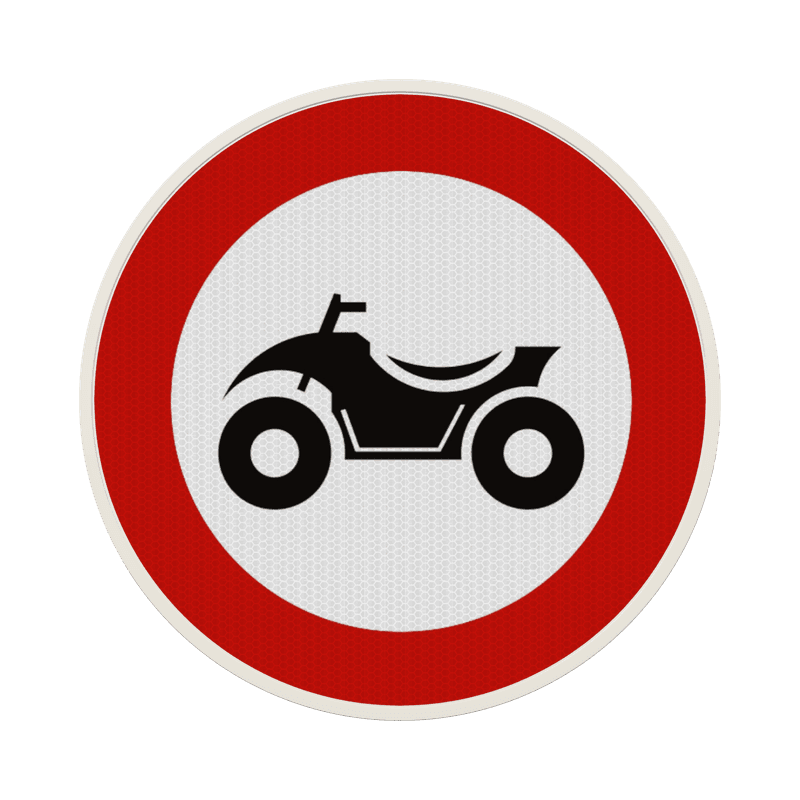 Panneau G2000 - C6 - Accès interdit aux conducteurs de quads