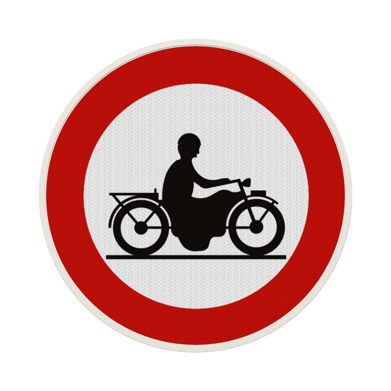 Panneau G2000 - C7 - Accès interdit aux conducteurs de motocyclettes