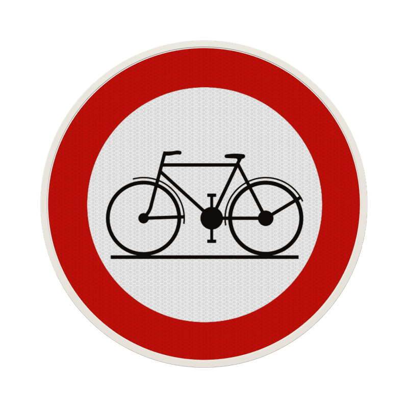 Panneau G2000 - C11 - Accés interdit aux conducteurs de cycles