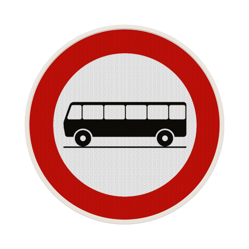 Panneau G2000 - C22 - Accès interdit aux conducteurs d'autocars