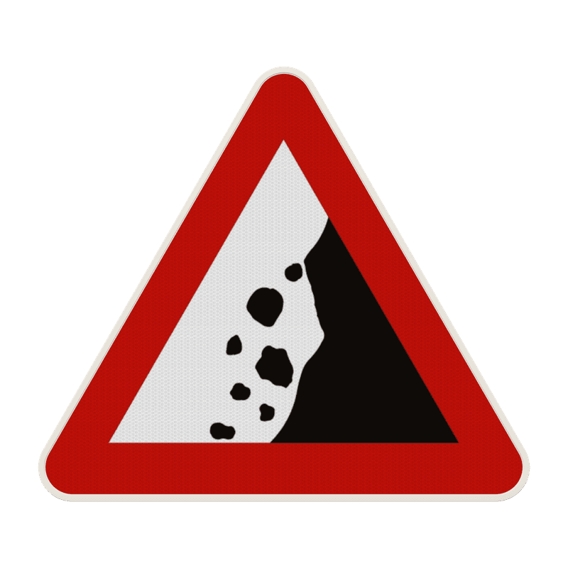 Panneau G2000 - A19 - Chutes de pierres