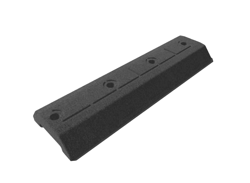 Wegafscheiding rubber TS-ML-M1 middenelement met glasbolreflector - 250x830x85mm