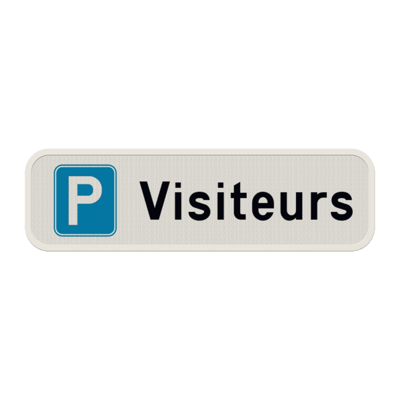 Panneau de stationnement – Réservé aux visiteurs