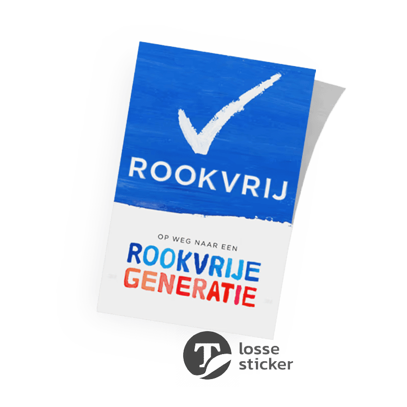 Sticker Rookvrije Generatie - reflecterend