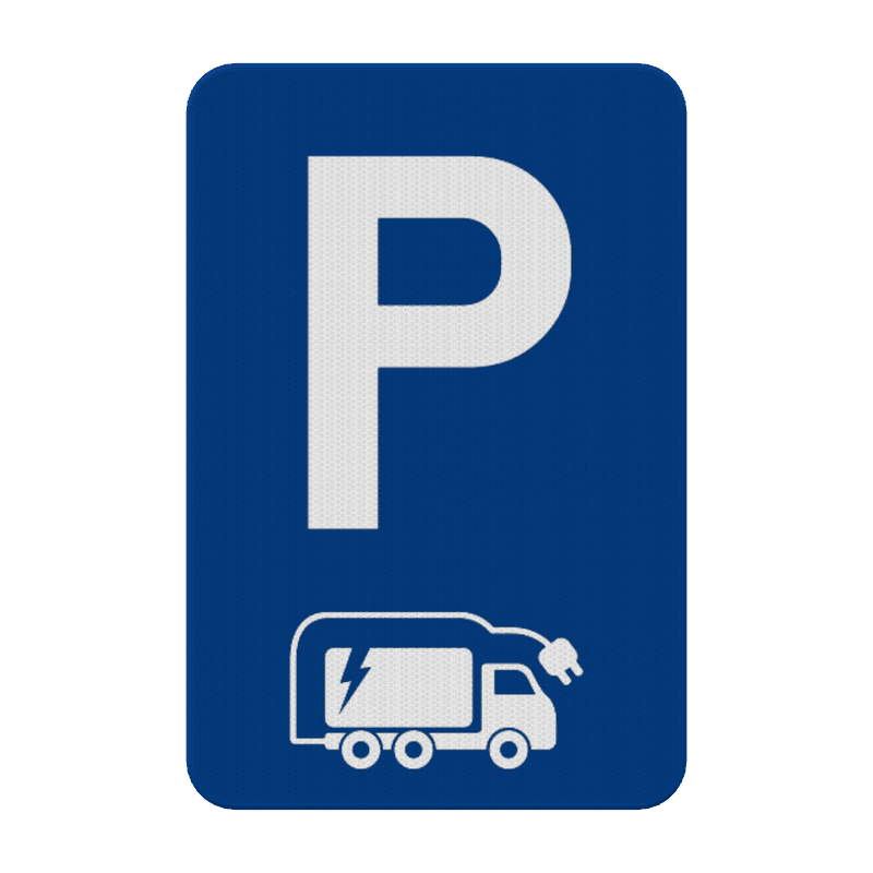 Parkeerbord Elektrische Vrachtwagen