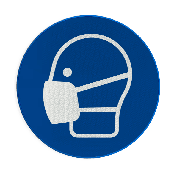 Veiligheidsbord M016 - Mondbescherming verplicht