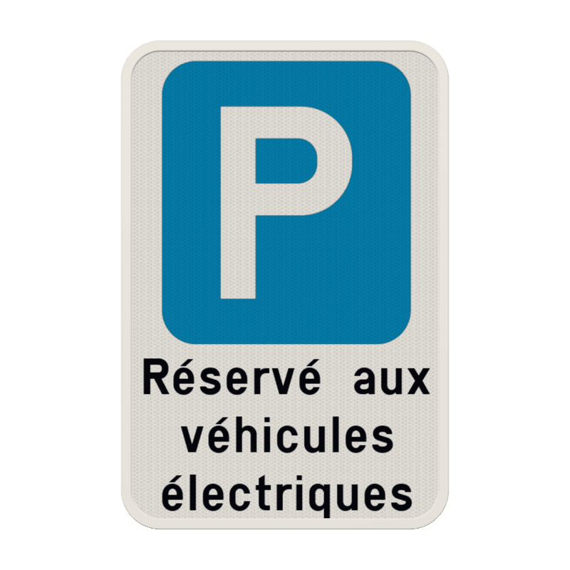 Panneau de stationnement - Véhicules électriques uniquement