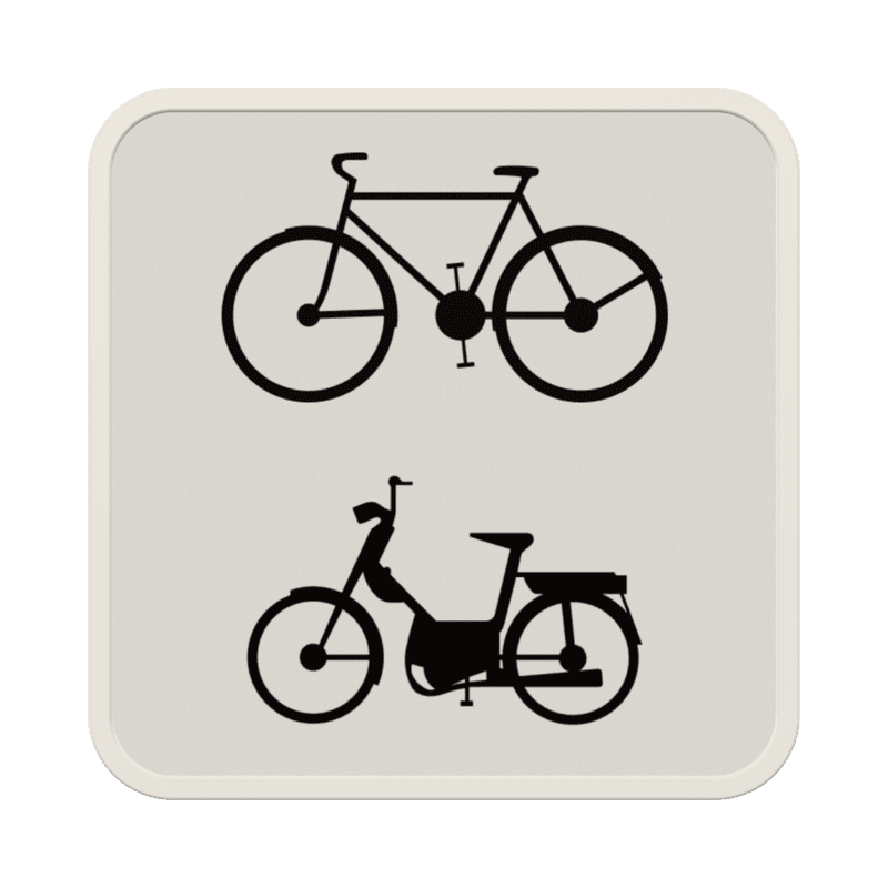Panneau G2000 - M8 - Réservé aux bicyclettes et cyclomoteurs